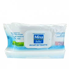Mixa Bebe Cleansing Milk Wipe x72 